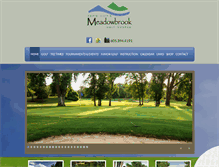 Tablet Screenshot of golfatmeadowbrook.com